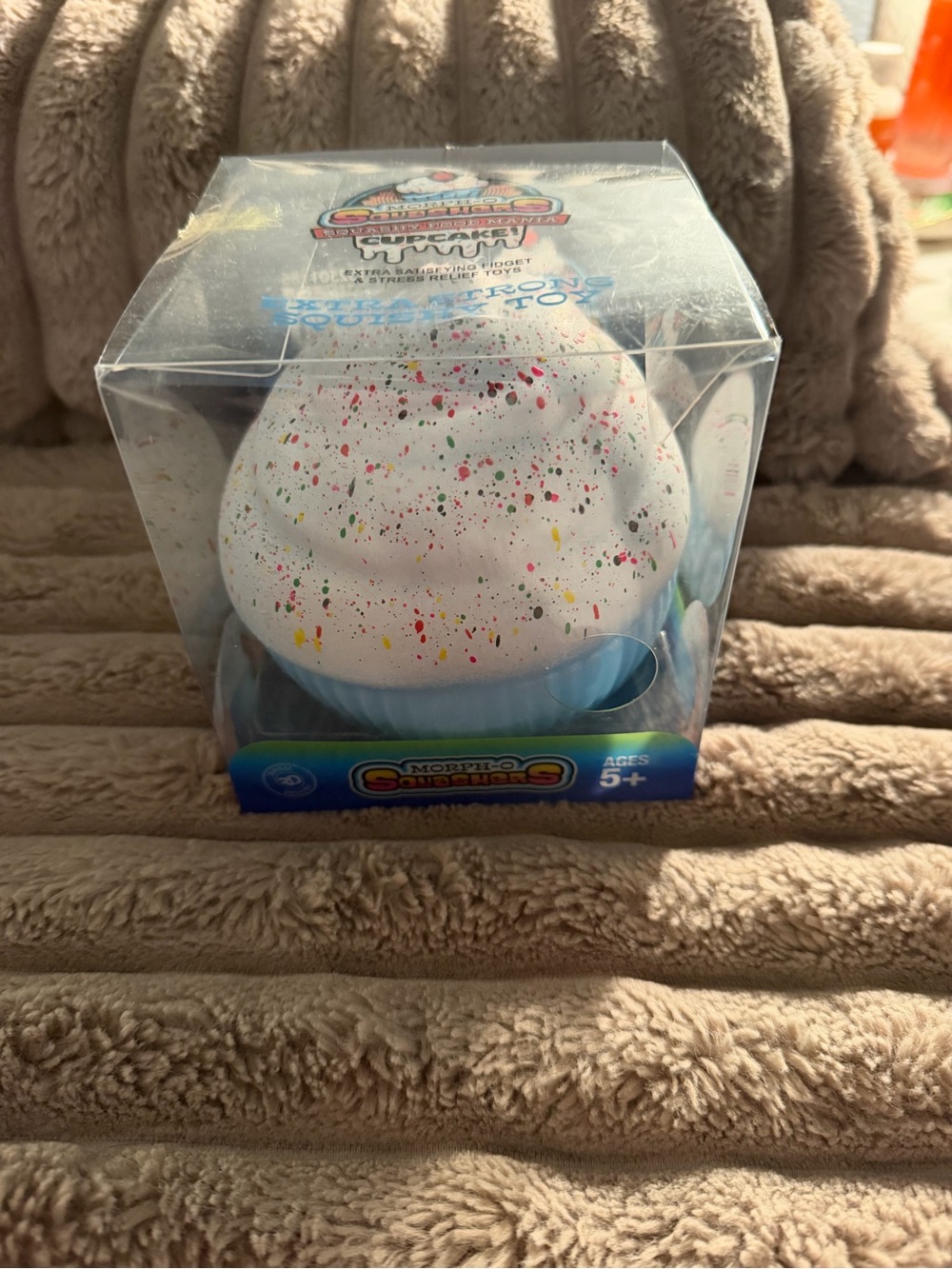 Squishy Cupcake Surprise Toy - White Speckled |